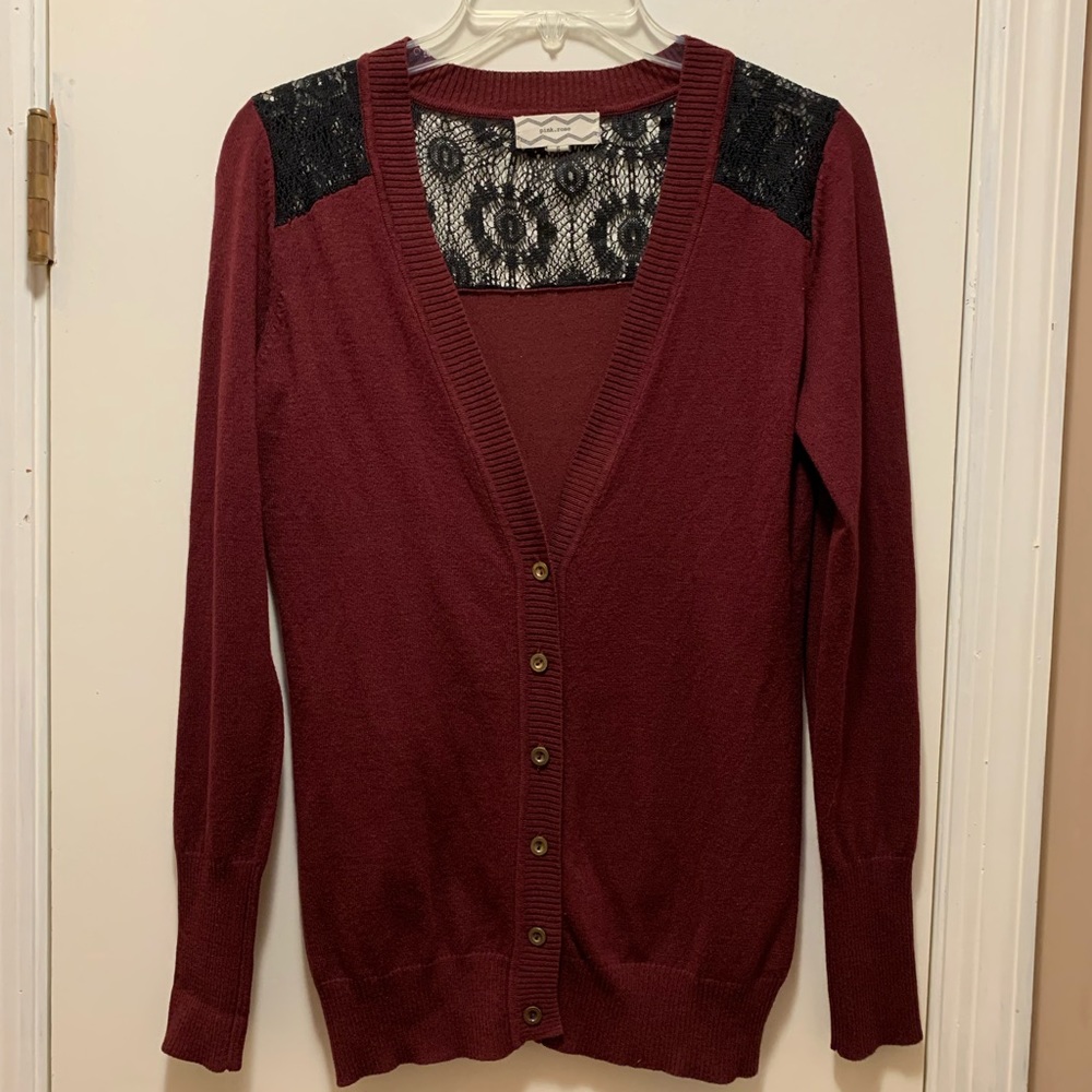 Pink Rose button cardigan size small